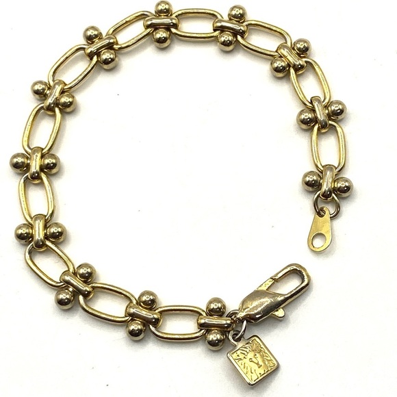 ANNE KLEIN Gold Tone Link Bracelet - Picture 6 of 7